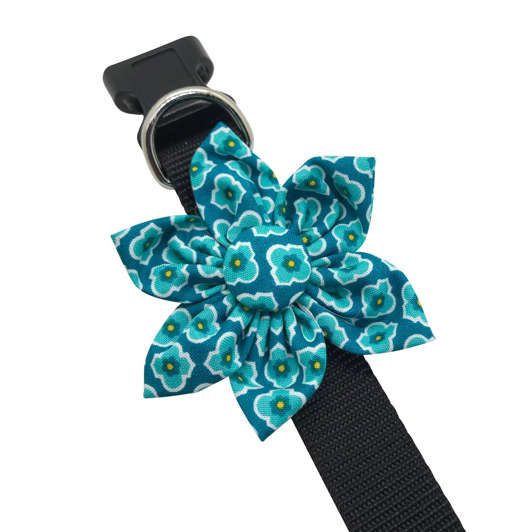 Dog Collar Flower Etsy