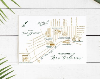 NOLA Wedding Map -- Customize for your city or theme!