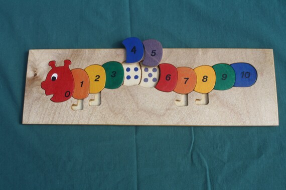 wooden caterpillar etsy