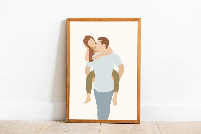 Custom Portrait From Picture Photo Made Into Painting Portrait Sorority Gift Faceless Portrait Coworker Friend Gift