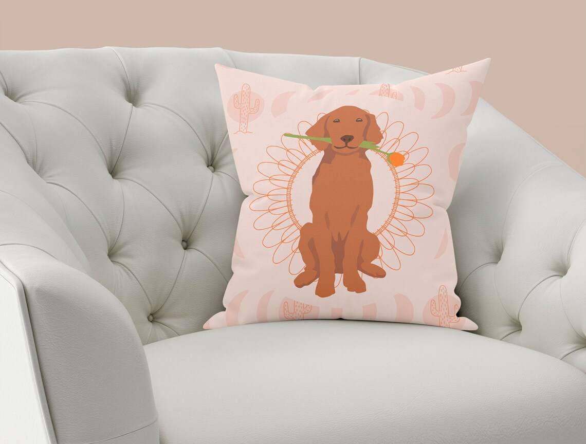 Pet Pillow Custom Dog Portrait From Photo Dog Mom Gift Pet Etsy