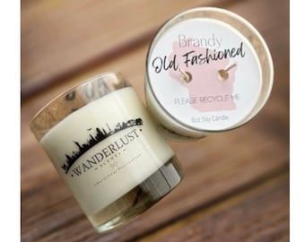 Wisconsin Brandy Old Fashioned 8oz Soy Candle by Wanderlust Scents