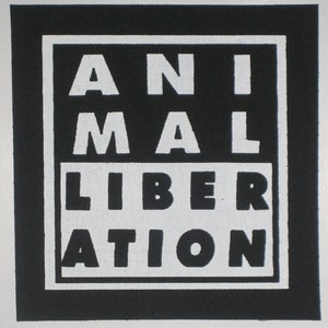 Animal Liberation Front Vegan Vegetarian DIY Patch - ALF Animal Welfare Rights Crust Punk Anarcho Crass Aus-rottten Subhumans Icons of Filth