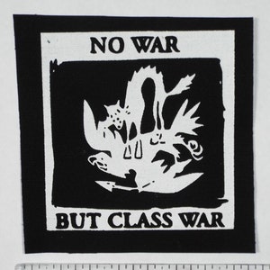 Class War Patch - DIY Crust Anarcho Punk D Beat Human Rights Crass Nausea Filth Leftover Crack Choking Victim Assuck Totalitar Subhumans
