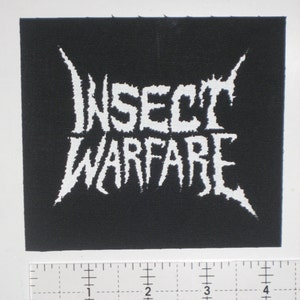 Insect Warfare Patch - DIY Crust Anarcho Punk D-Beat Assuck Doom Pretty Little Flower Magrudergrind Extreme Noise Terror Disrupt Dropdead