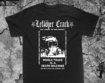 Leftover Crack T Shirt T-shirt Crust Punk Citizen Fish Star Hipsters Choking Victim World Trade Anarcho F-minus no cash anti-flag subhumans