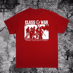 Class War T-Shirt Anarchy Crust Anarcho Punk Political Human Rights Nausea Filth Leftover Crack Choking Victim Assuck Totalitar Subhumans