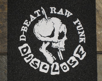 Disclose Patch - DIY Crust Anarcho Punk D-Beat Avskum Discharge Fleas and Lice Anti Cimex Nausea Amebix Wolfbrigade Flux of Pink Indians