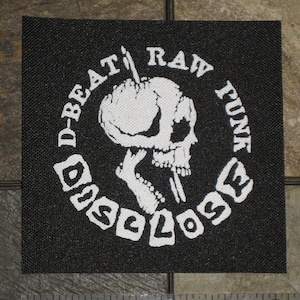 Disclose Patch - DIY Crust Anarcho Punk D-Beat Avskum Discharge Fleas and Lice Anti Cimex Nausea Amebix Wolfbrigade Flux of Pink Indians