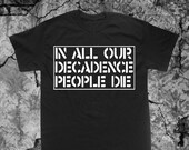 Doom T Shirt Crust Anarcho Punk D-beat Anti Cimex Nausea Disrupt
