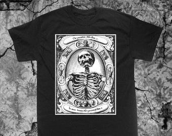 Memento Mori Shirt - Alexander Mair Remember Death Skull Occult Gothic Skeleton Medieval Evil Wicca Witchcraft Voodoo Seal Sigil Goat