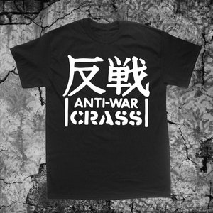 Krass Anti Krieg Shirt - Crust Anarcho Punk Rudimentary Peni Amebix Disorder Untermenschen Dirt Icons of Filth Aus-Rotten Übelkeit Black Flag Filth