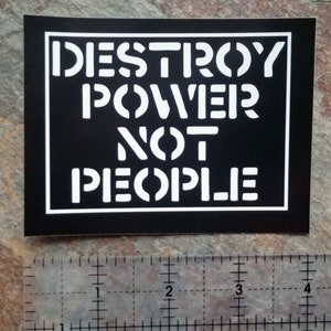 4 x 3" Crass Anarchy Sticker - Anarcho Punk Hellshock Extinction of mankind Discharge Amebix Bumper Decal Doom Flux of Pink Indians