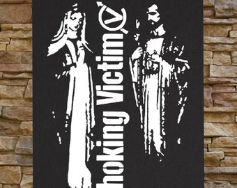 Choking Victim BACK PATCH Anarcho Punk Crust Ska Leftover Crack Star Hipsters Citizen Fish No Cash The Infested Morning Glory F-minus
