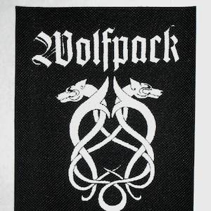 Wolfpack Patch - DIY Anarcho Crust Punk D-beat Wolfbrigade Inepsy Extreme Noise Terror Totalitar Extinction of Mankind Wormrot Nasum Phobia