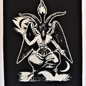 Satanic Baphomet Patch - Punk DIY Pentagram Leftover Crack Occult ...