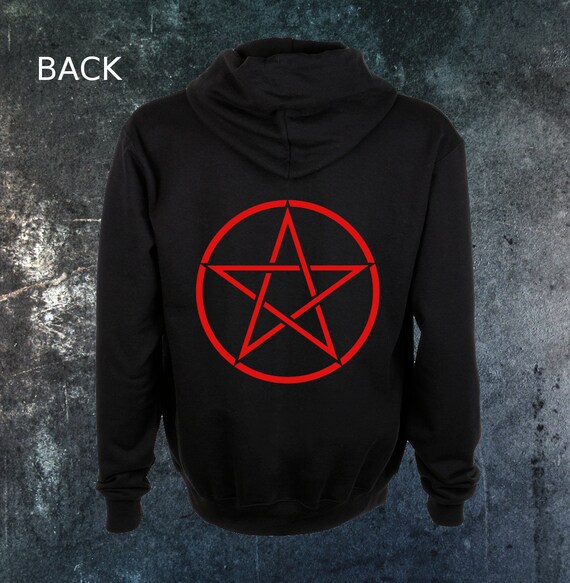 Tempalay “Naked 4 Satan”ZIP HOODIE Black TST Original Logo Zip-Up Hoodie in Purple