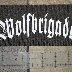 Wolfbrigade Patch -DIY Anarcho Crust Punk D-beat Inepsy Extreme Noise Terror Totalitar Warvictims Extinction of Mankind Wormrot Nasum Phobia