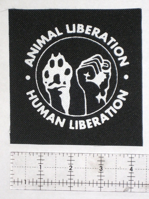 Human Animal Liberation Front Patch Punk Anarchy Anti Etsy
