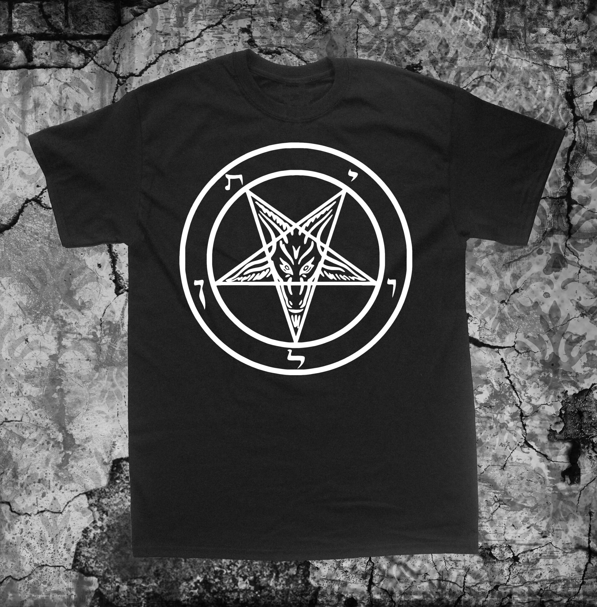 Pentagram T Shirt Punk DIY Occult Gothic Evil Satan Goat's Head ...