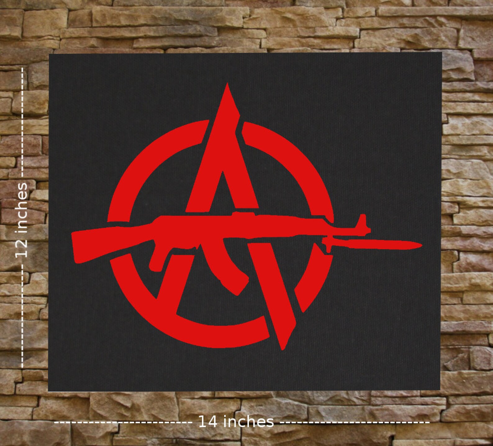 Anarchy Canvas Print / BACK Patch Punk Human Liberation Anti | Etsy