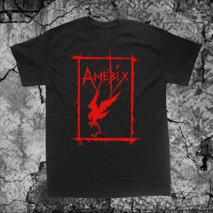 Amebix T Shirt Nausea Anti Cimex Discharge Doom Wolfbrigade Warcollapse Skitsystem Disrupt Aus-rotten Avskum Wolfpack Crust Punk Anarcho Black & Red