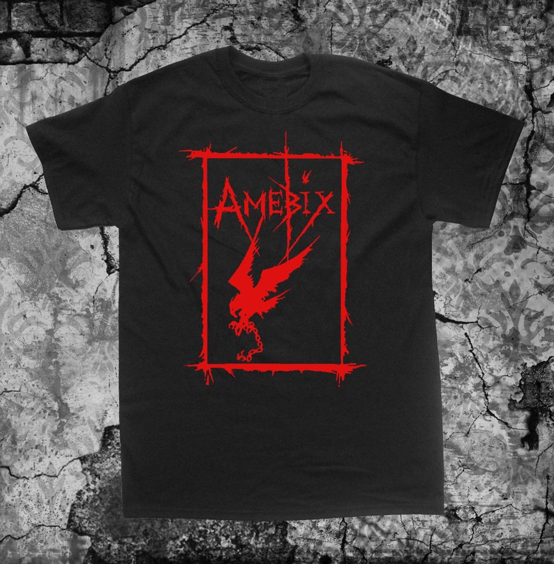 Amebix T Shirt Nausea Anti Cimex Discharge Doom Wolfbrigade Warcollapse Skitsystem Disrupt Aus-rotten Avskum Wolfpack Crust Punk Anarcho Black & Red