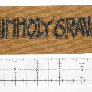 Unholy Grave Patch DIY Metal Los Crudos Grindcore Despise You Disrupt Assuck Hellnation Nausea Infest Magrudergrind Totalitar Dropdead Nasum