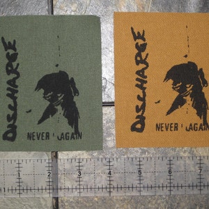 Discharge Patch DIY Crust Anarcho Punk Disclose Wolfbrigade Wolfpack Unholy Grave Nasum Los Crudos Antisect Disclose Aus-rotten Filth