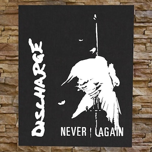 Discharge BACK Patch - Crust D-beat Nausea Anti Cimex Doom the Exploited Crass Phobia Dropdead Disfear Skitsystem Avskum Aus-rotten Amebix