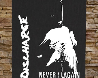 Discharge BACK Patch - Crust D-beat Nausea Anti Cimex Doom the Exploited Crass Phobia Dropdead Disfear Skitsystem Avskum Aus-rotten Amebix