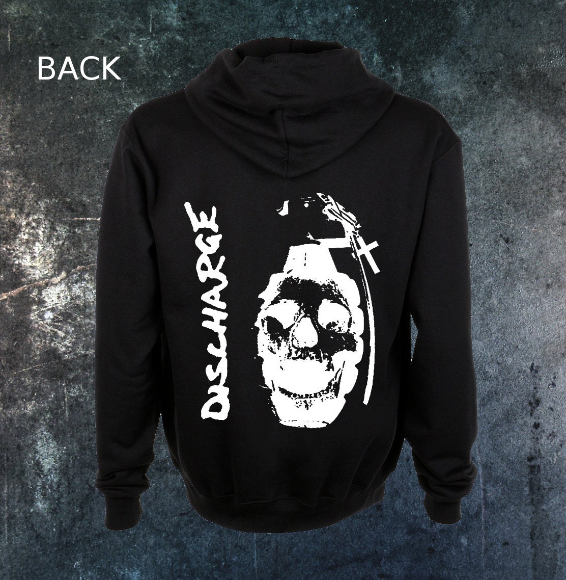 Discharge Zip Hoodie Sweatshirt Nausea Anti Cimex Doom the