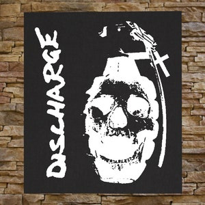 Discharge BACK Patch - Crust D-beat Nausea Anti Cimex Doom the Exploited Crass Phobia Dropdead Disfear Skitsystem Avskum Aus-rotten Amebix