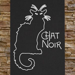 Canvas Print / Back Patch Tournée du Chat Noir de Rodolphe Salis le Black Cat poster kitten poster art nouveau paris cabaret painting french