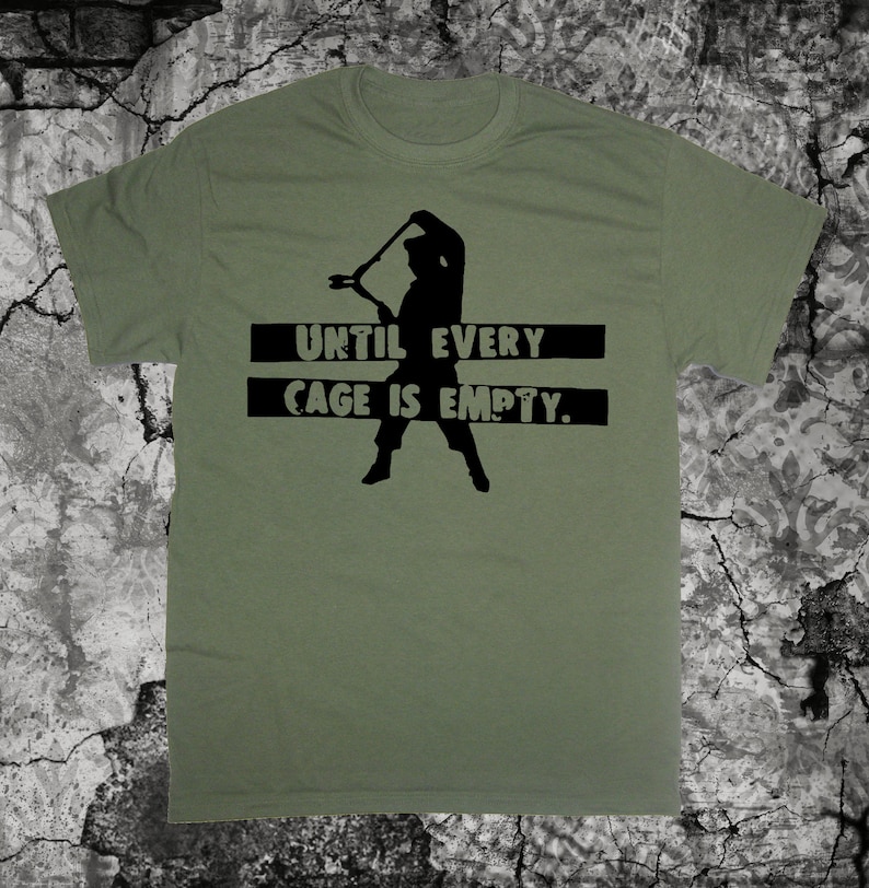 Animal Liberation Front T SHIRT Peta Vegan Vegetarian T-shirt | Etsy