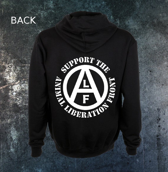 Frente de Liberación Animal Zip Up Hoodie Front Activismo ALF - Etsy España Frente de Liberación Animal Zip Up Hoodie Front Activismo ALF - Etsy España