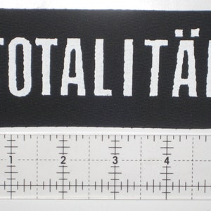 Totalitar Patch Crust Punk Appalachian Terror Unit Consume MDC Black Flag Dead Kennedys Avskum Skitsystem Anarcho Extinction of Mankind