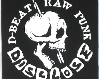 Disclose BACK Patch - DIY Crust Anarcho Punk D-Beat Avskum Discharge Fleas and Lice Anti Cimex Nausea Wolfbrigade Flux of Pink Indians Doom