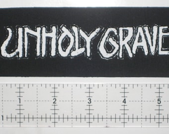 Unholy Grave Patch DIY Metal Los Crudos Grindcore Despise You Disrupt Assuck Hellnation Misselijkheid Teisteren Magrudergrind Totalitar Dropdead Nasum