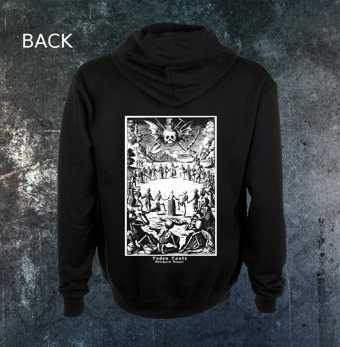Memento Mori Zip up Hoodie - Danse Macabre Dance of Death