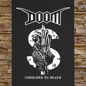 Doom Back Patch - Crust Anarcho Punk D-Beat Anti Cimex Nausea Disrupt Discharge Amebix Extreme Noise Terror Antisect Disclose Aus-rotten