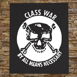 Class War Canvas Print / BACK Patch - Crust Anarcho Punk Skitsystem Warcollapse Disrupt Discharge Divulguer Dropdead Hellnation Doom