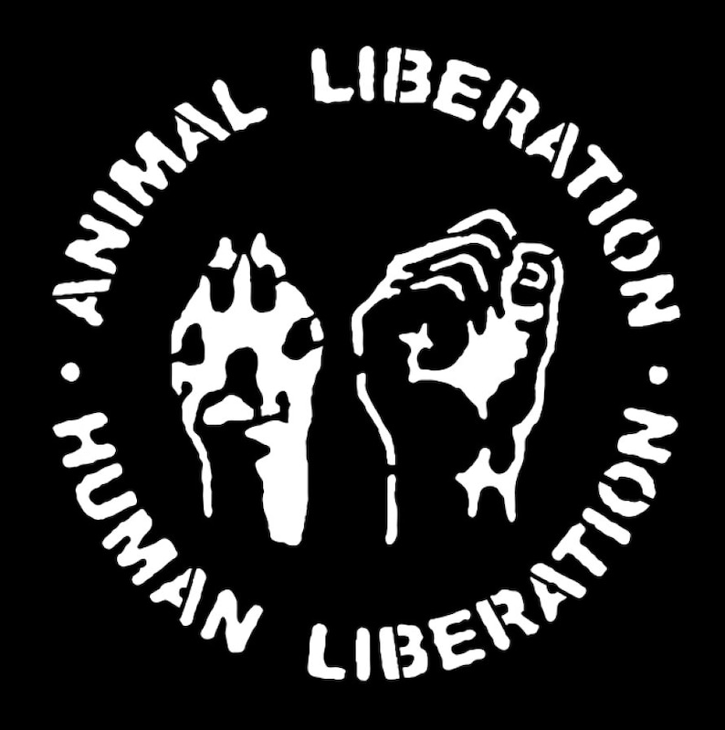 Animal & Human Liberation Die Cut Vinilo Sticker Impermeable | Etsy