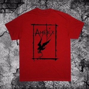 Amebix T Shirt Nausea Anti Cimex Discharge Doom Wolfbrigade Warcollapse Skitsystem Disrupt Aus-rotten Avskum Wolfpack Crust Punk Anarcho Red & Black