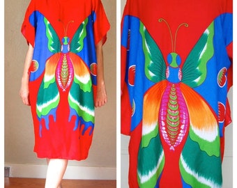 Colorful BUTTERFLY Boho Dress S-L