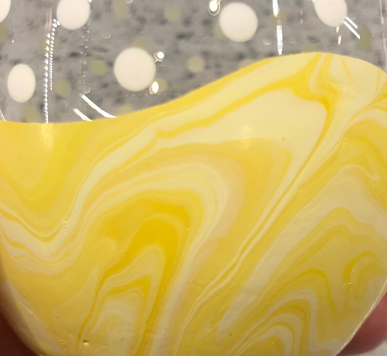 Festive Hand Painted Stemless White Wine Glasses-PICK TWO!