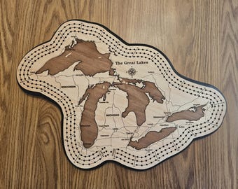 Great Lakes Cribbage board