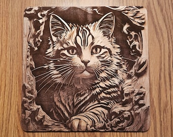 3D illusion Cat