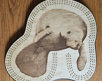 Manatee Cribbage board