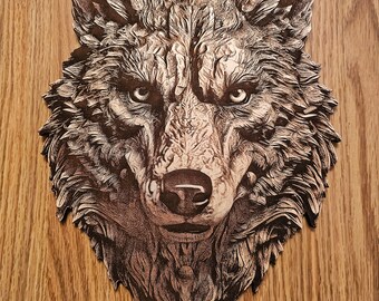 3D illusion Wolf